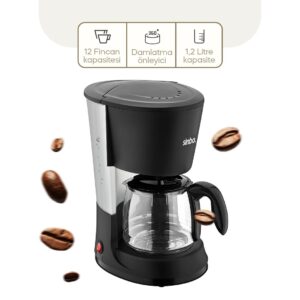 2İN1 FİLTRE KAHVE - ÇAY DEMLEME MAKİNESİ 1.2LT CAM HAZNE - SU SEVİYE GÖSTERGE  SCM-2938 (5492)