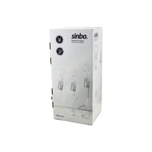 BEYAZ DİKEY ELEKTRİKLİ SÜPÜRGE ERGONOMİK KATLANABİLİR BORU 500W 90° DÖNEBİLEN BAŞLIK PRATİK HAZNE SVC-8629 (5492)