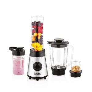 BUZ KIRICI - KAHVE ÖĞÜTÜCÜ HAZNELİ - ŞİŞELİ ÇOK AMAÇLI SMOOTHIE BLENDER 800ML - 500W SHB-3190 (5492)