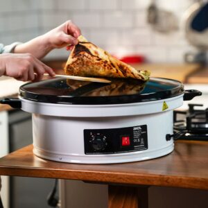 KATMER - YUFKA SACI TERMOSTATLI - STANDLI 3000W EMAYE KAPLI GENİŞ ÜST YÜZEY 53CM GENİŞLİK AT-111B (5492)